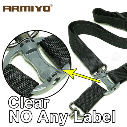 Armiyo Tactical Mission S2 S3 S4 Hunting Sling 2 Point Adjustable Shoulder Strap Belt Mount Carry Kettle Camera Scope Bag Box