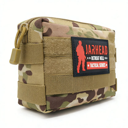 Tactical EDC Pouch Tool Storage Kit Molle Waist Bag Medical Outdoor First Aid Bag Hiking Hunting Accessories Bag With PVC Patche