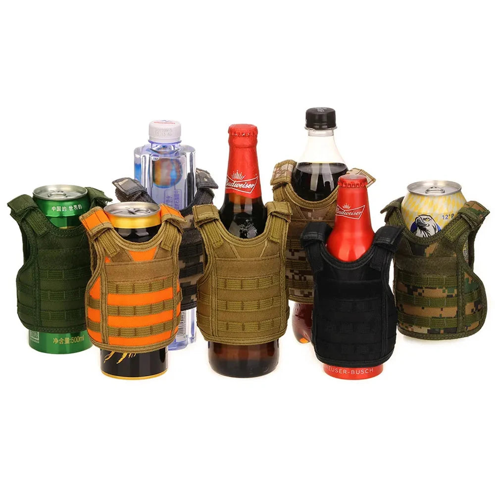 SINAIRSOFT Tactical Beer Molle Bottle Cover Vest Beverage Cooler Christmas Dress Up Accessories Halloween Party LY2074
