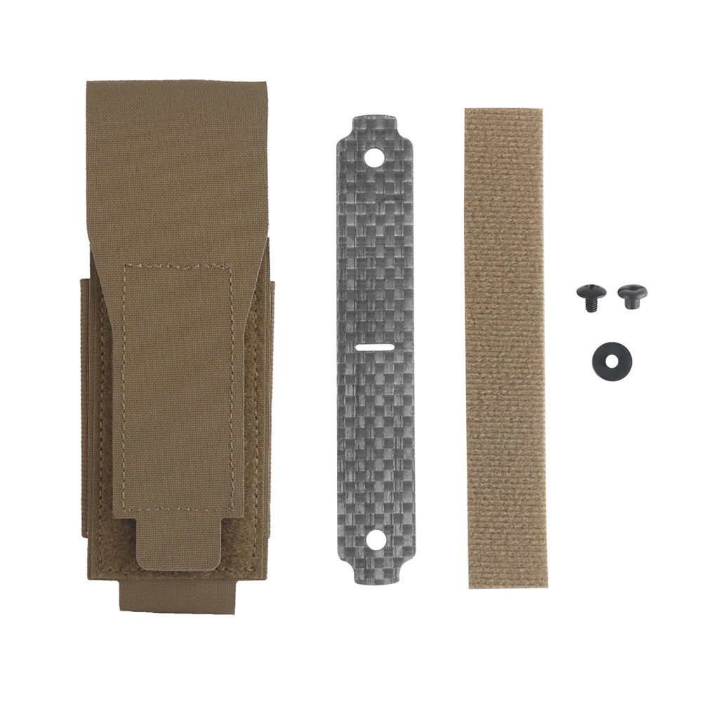 Tactical Grenade Pouch Single Flashbang Pouch Molle Tool Bag with Combat Belt Plate Carrier Airsoft Hunting Gear