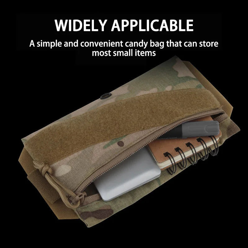 Tactical Vest Storage Pouch Candy Bag EDC Small Organizer Pocket Chest Pouch Snack Bags for Tactical Vest MOLLE Platform