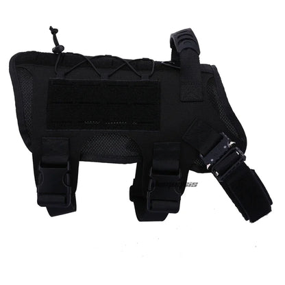 Tactical Dog Vest Hunting Shooting Cs  Fan Service Nylon Pet Vests Airsoft Training Molle Dogs Harness