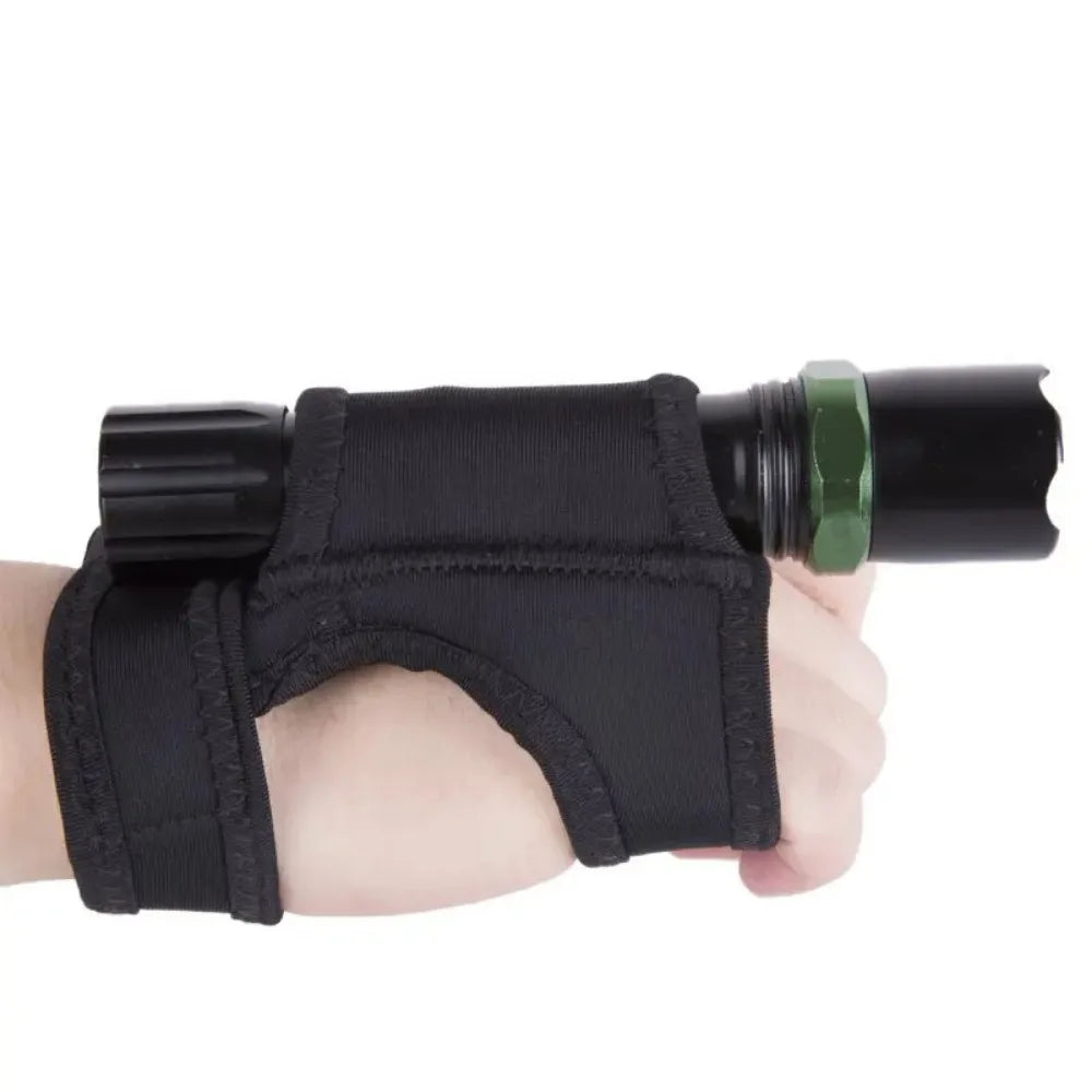 1PC Scuba Diving LED Flashlight Holder Light Wrist Arm Mount Strap Outdoor Underwater Hands Free Glove Illumination Accessories