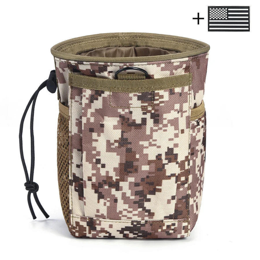 Rock Climbing Chalk Bag - Durable Nylon Waist Bag with Mesh Pocket and Drawstring Closure, Suitable for Outdoor Exploration