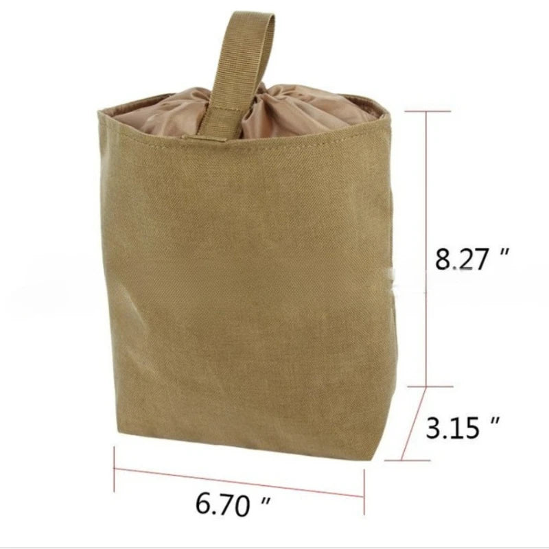 Mag Pack Folding Molle Tactical Magazine Dump Drop Pouch Hunting  Airsoft Ammo EDC Tool Bag Foldable Utility Recovery