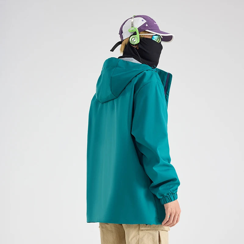 CHRLCK Men Women Hiking 3-in-1 Jackets Waterproof New Windproof Windbreaker Camping Climbing Trekking Outdoor Jacket Unisex