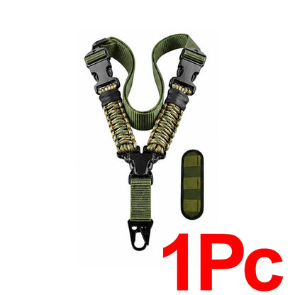 Single Point Sling Tactical Sling Adjustable Multifunctional Wear Resistant Nylon Shoulder Strap Outdoor Sports Hunting Harness