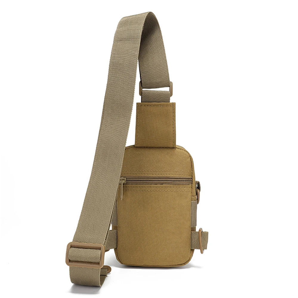 Multifunctional waist bag, shoulder bag, outdoor phone crossbody bag, chest bag, camping cycling water bottle bag