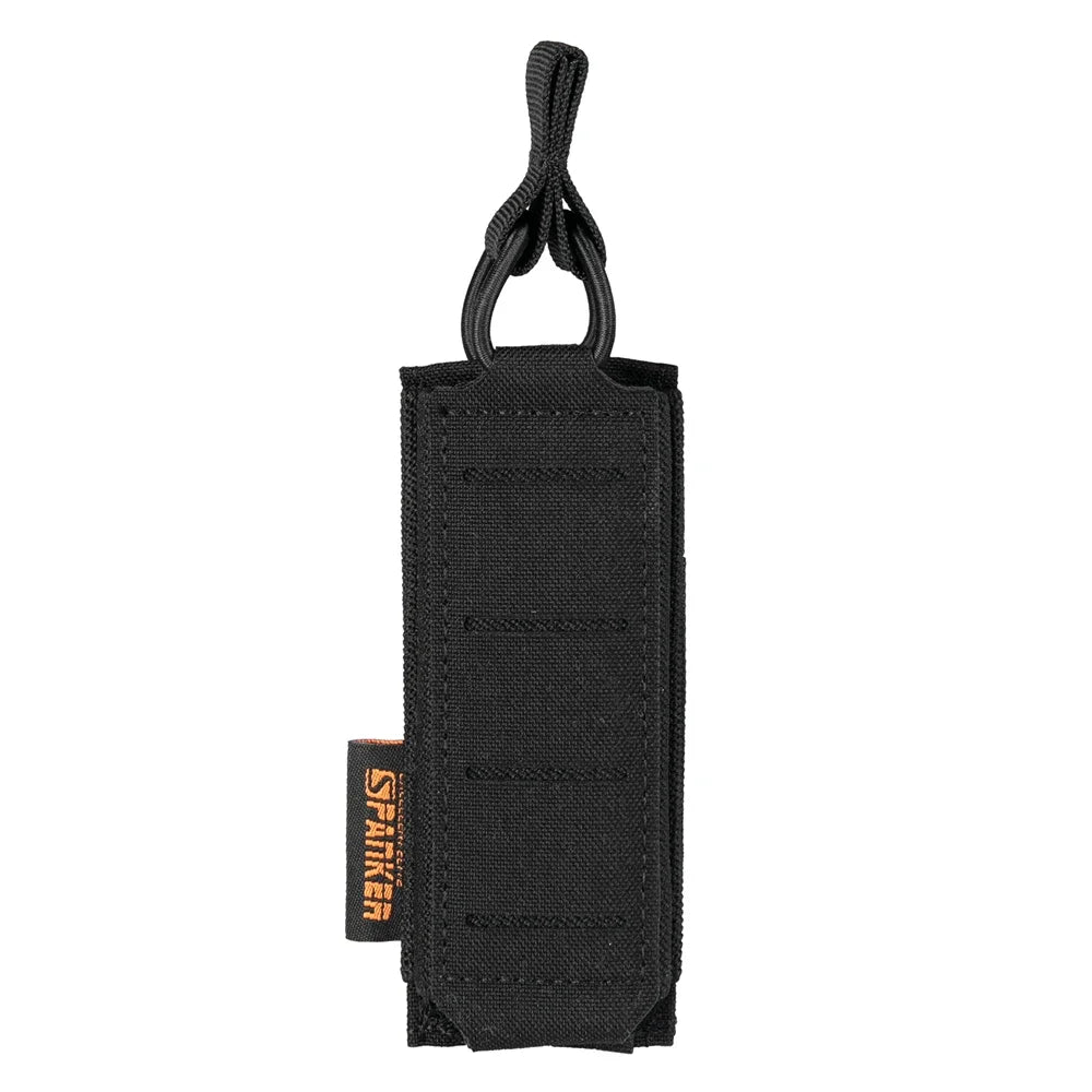 Tactical Pistol Magazine Pouch 9mm Extended Single Mag Pouch Molle  Holster Hunting Flashlight Torch Holder Airsoft Accessories