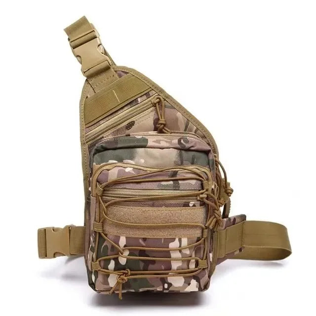 Tactical Shoulder Bag for Gun Concealed Carry Pistol Bag Crossbody Chest Pack Small Sling Backpack Quick Access Gun Holster Bag