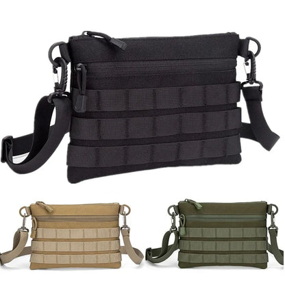 Ultra Thin Anti-Theft Shoulder Bag Outdoor Leisure Commuting Bag Tactical EDC Molle Bag Multifunctional Tool Bag with Straps