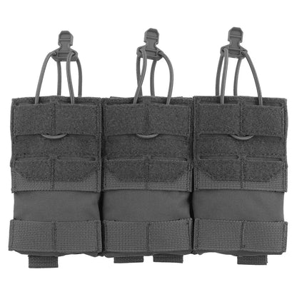 Dual Purpose 5.56 M4 Triple Magazine Pouch Tactical Vest K series Plate Carrier Front Placard AG 3 MAG Bag Holder