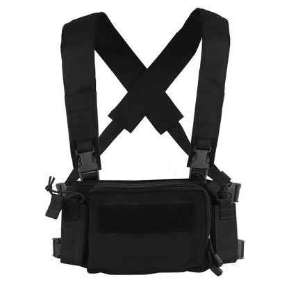 D3CRM Tactical Chest Rig Lightweight With 9mm/5.56 Mag Bag Quick Release Outdoor    Hunting Vest CS Match Wargame Chest Rig Gear