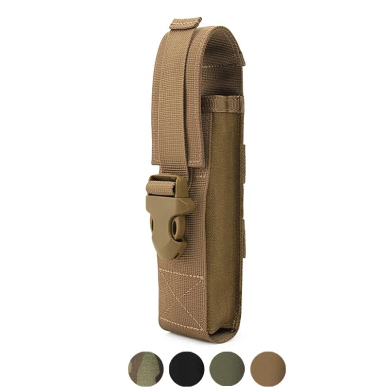 MOLLE Flashlight Holder Pouch Waist EDC Carrier for V1C0 MP5 Torches Multi Tool Storage Outdoor Camping Hiking Accessories