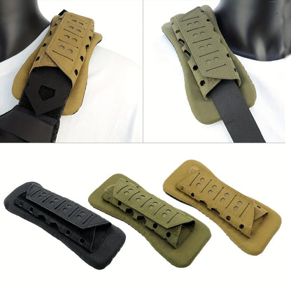 1Pair Breathable Comfort Tactical Vest Shoulder Pads Anti-slip Buffer Protector Sleeve For Hunting Vest Backpack Shoulder Straps