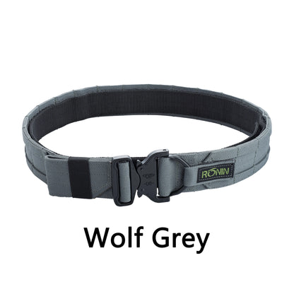 【1.5Inch  2 Inch】Ronin Style Belt Outdoor Hunting Double Layer  Belt Molle System