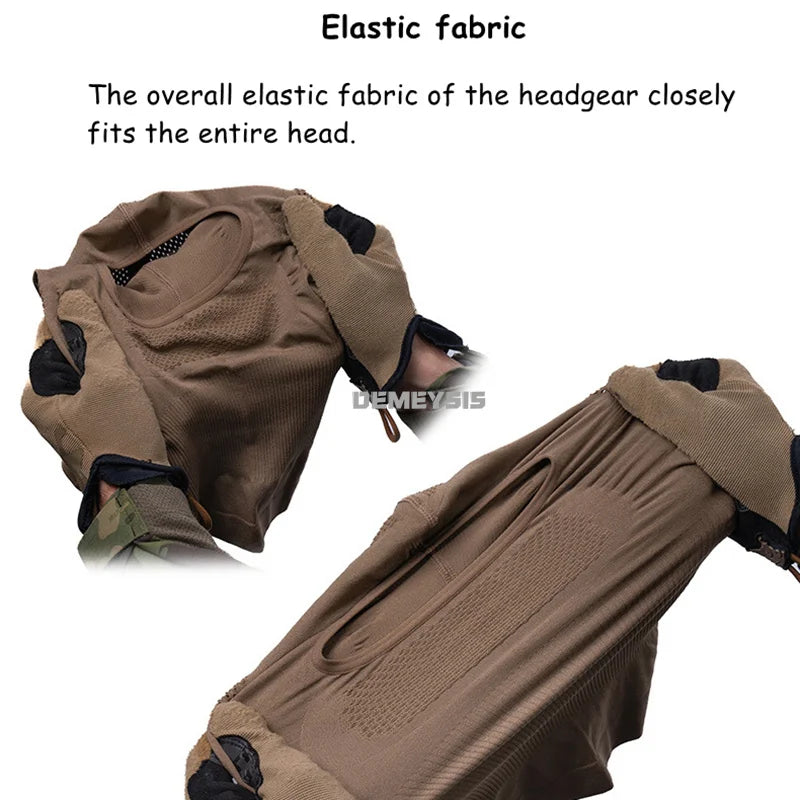 Airsoft Mask Breathable Tactical Steel Mesh Balaclava Headgear Full Face Masks Headgear Hunting Paintball CS Airsoft Gear