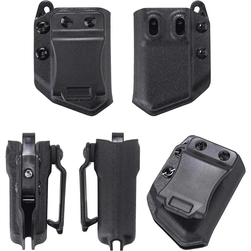 IWB OWB 9mm .40 universal Belt Clip Single Double Stack Magazine Pouch Holster Mag Carrier Holder for Pistol gun