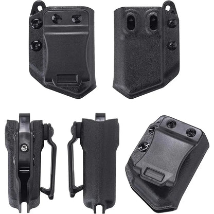 IWB OWB 9mm .40 universal Belt Clip Single Double Stack Magazine Pouch Holster Mag Carrier Holder for Pistol gun