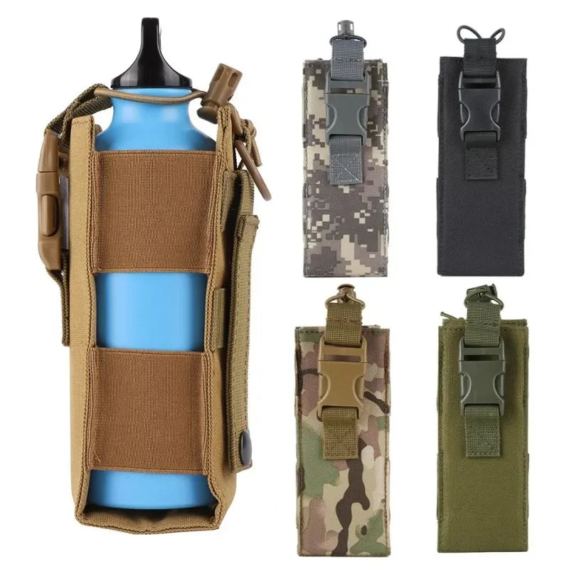 New Molle Water Bottle Holster Pouch Outdoor Riding Camping Hiking Hunting Travel Kettle Holder EDC Tool Waist Bag