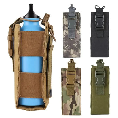 New Molle Water Bottle Holster Pouch Outdoor Riding Camping Hiking Hunting Travel Kettle Holder EDC Tool Waist Bag