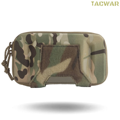 Tactical Universal Phone Pouch with Rigid Protective Shell,  MOLLE Chest‑Mount Phone Holder for Plate Carrier Chest Rig