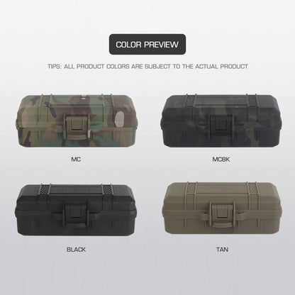 Tactical Camo Storage Box Valuable Item Hard Safety Case Multi Functional Tool Protection Boxs With Pre-cut Sponge Can Lockable
