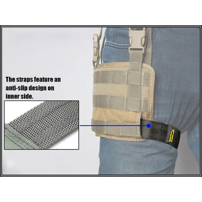 Emersongear Tactical Anti Slip Thigh Strap Gun Holster Drop Leg Band Belts Hanger Quick Release Buckle Pull Draw Elastic Hunting