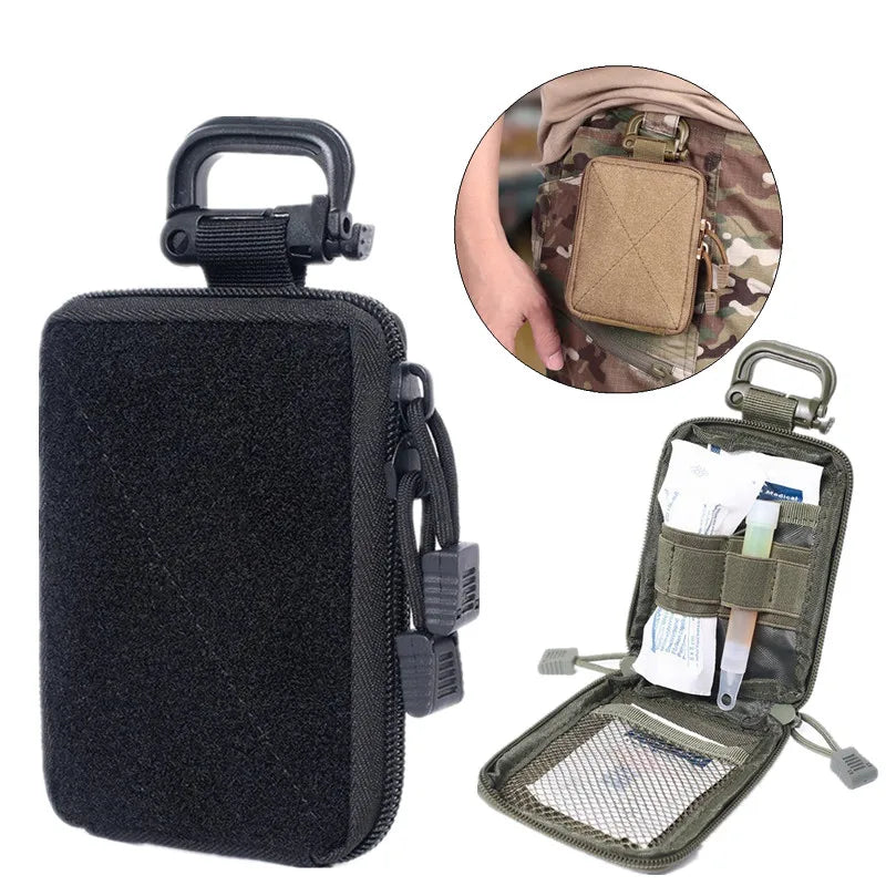 Outdoor Sports Molle EDC Tool Pouch EMT Organizer Small Pocket Bag Travel Hiking Camping Hunting Accessories Men Belt Waist Bags