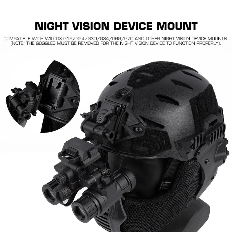 Tactical Full Protection Wendy 3.0 Helmet with Half Face Mask Mouthguard/Flip Goggles/Ear Cover Hunting Airsoft Training Gear