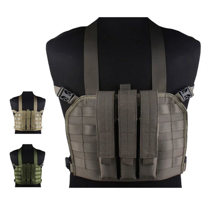 Emersongear For MP7 Chest Rig W/ Magazine Pouch Mag Bag Airsoft Hunting MOLLE Gear Camoing For Plate Carrier Vest Nylon