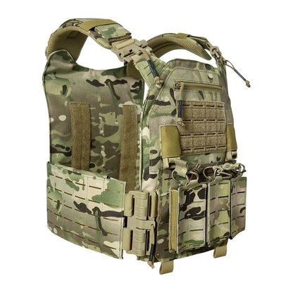 Wear-resistant Quick-Release Laser-Cut MOLLE System Outdoor Hunting Training Tactical Vest Made of Nylon Material