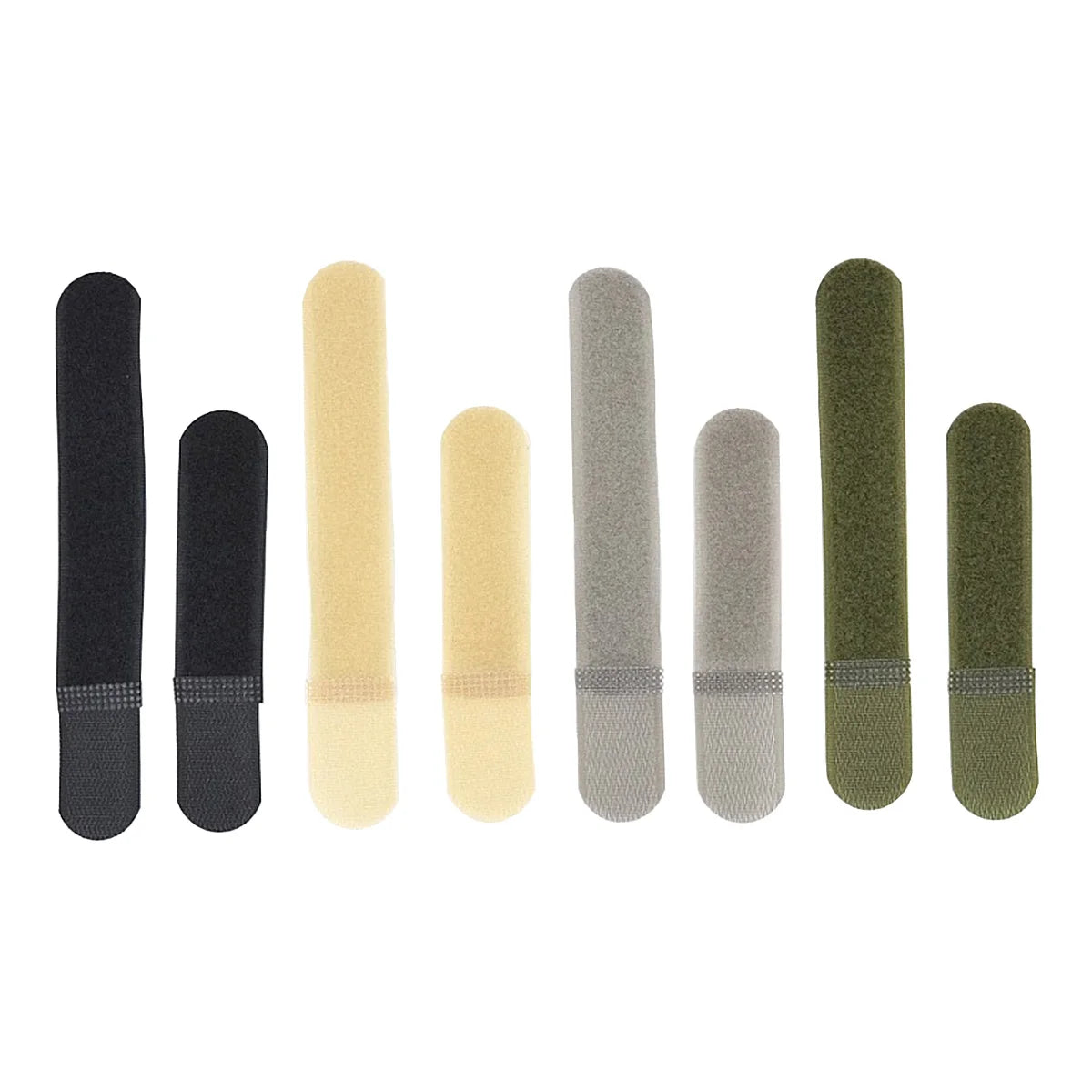 Tactical Nylon Straps Cable Ties Strap 5PCS Webbing Organizer Fix Hook Loop Grip Wrapping Cord Reusable Backpack Velcro Zip Ties