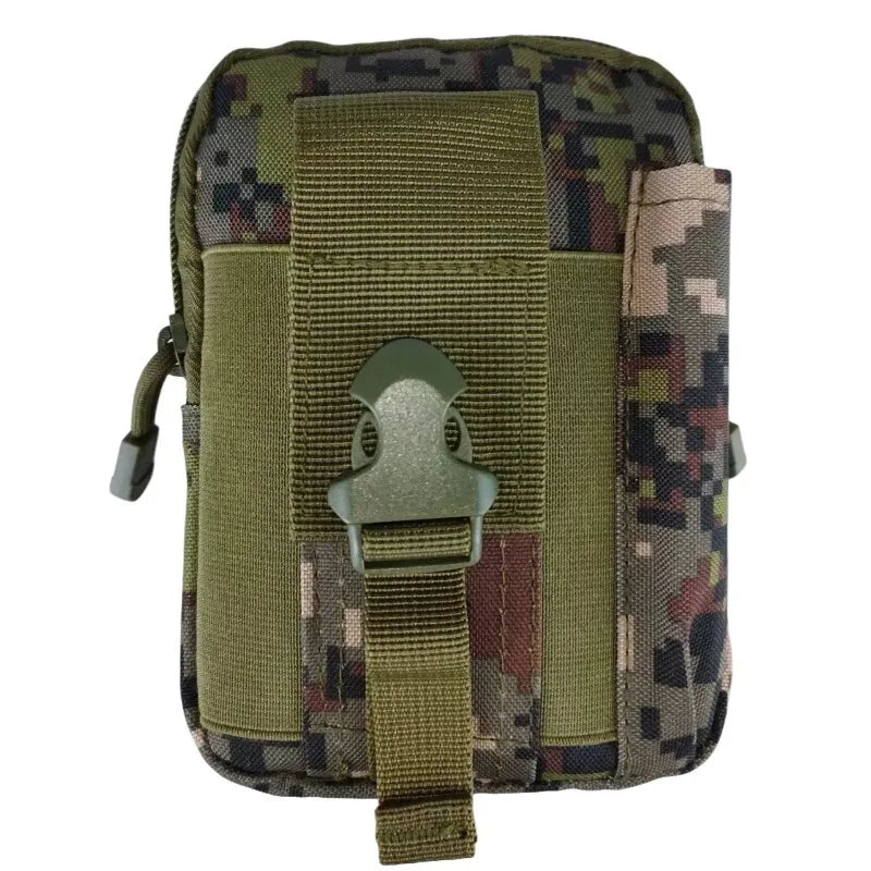 Tactical First Aid Waist Pack Men Camo Molle Pouch Outdoor Cycling Running Camping Hunting Multi-Function Tool Phone Bag