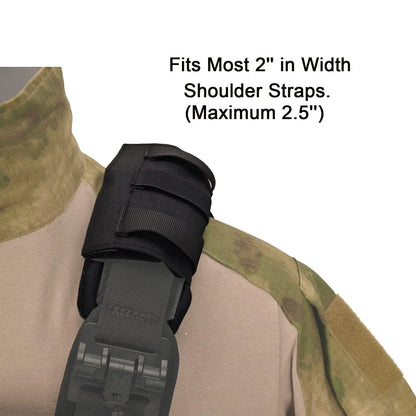 Tactical Backpack Vest Shoulder Pad 2PC Comfort Cushion with Nylon Mesh for FCPC JPC Carrier MOLLE Hiking Hunting Strap Pad