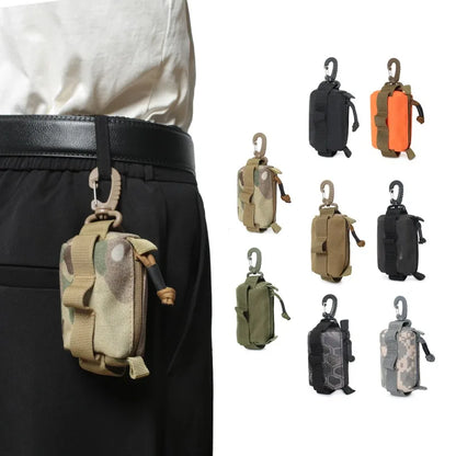 Tactical EDC Pouch Zipper Key Card Holder Pouch Coin Purses Organizer Storage Wallet For Camping Hiking Multi-color Options