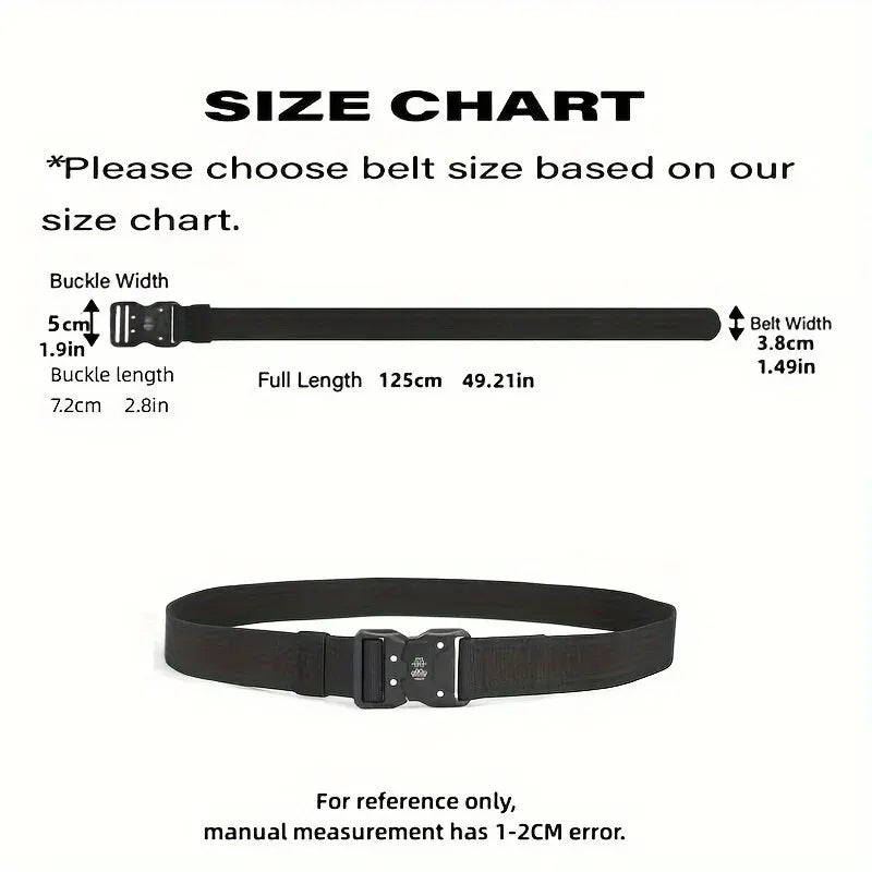 2026 New Classic Design Fashion Matching Essentials Tactical Quick Release Snap Snap Elastic Leisure Outdoor Training Belt