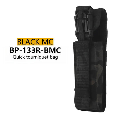 Quick Tourniquet Pouch Waist Bag Camping CS Shooting Molle System Accessories Easy Installation Outdoor Camping Equipment