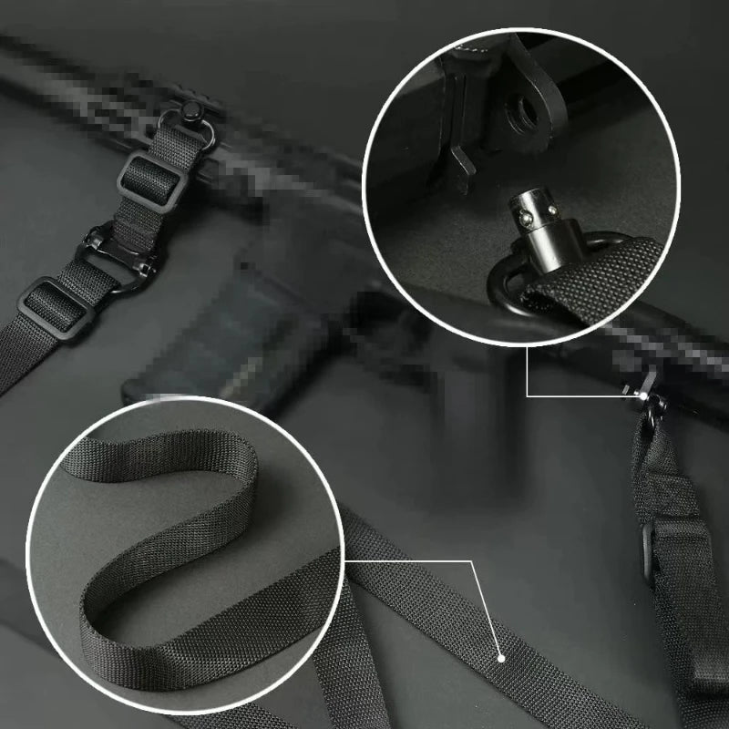 MS4 Quick disassembly Tactical Sling With QD Base Usage Outdoor one or two Point Belt Safety Rope Outdoor Sport Belt Accessories