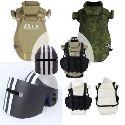 Russian Tactical Airsoft 6b13 Vest Hunting Shooting Killa Armor Helmet EVA Lined Tactical Vest Outdoor CS Tarkov Accessories