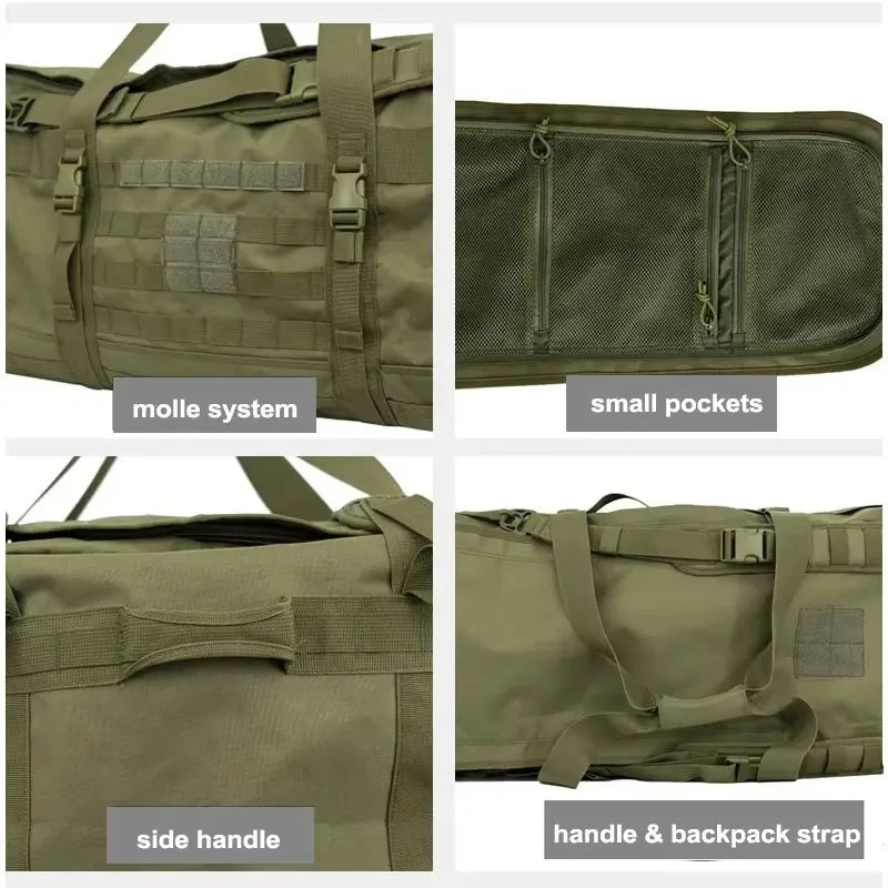 48L 66L 100L Tactical Luggage Bag Camping Backpack Outdoor Molle Duffel Bags Hiking Travel Gym Weekend Bags Tactical Equipment