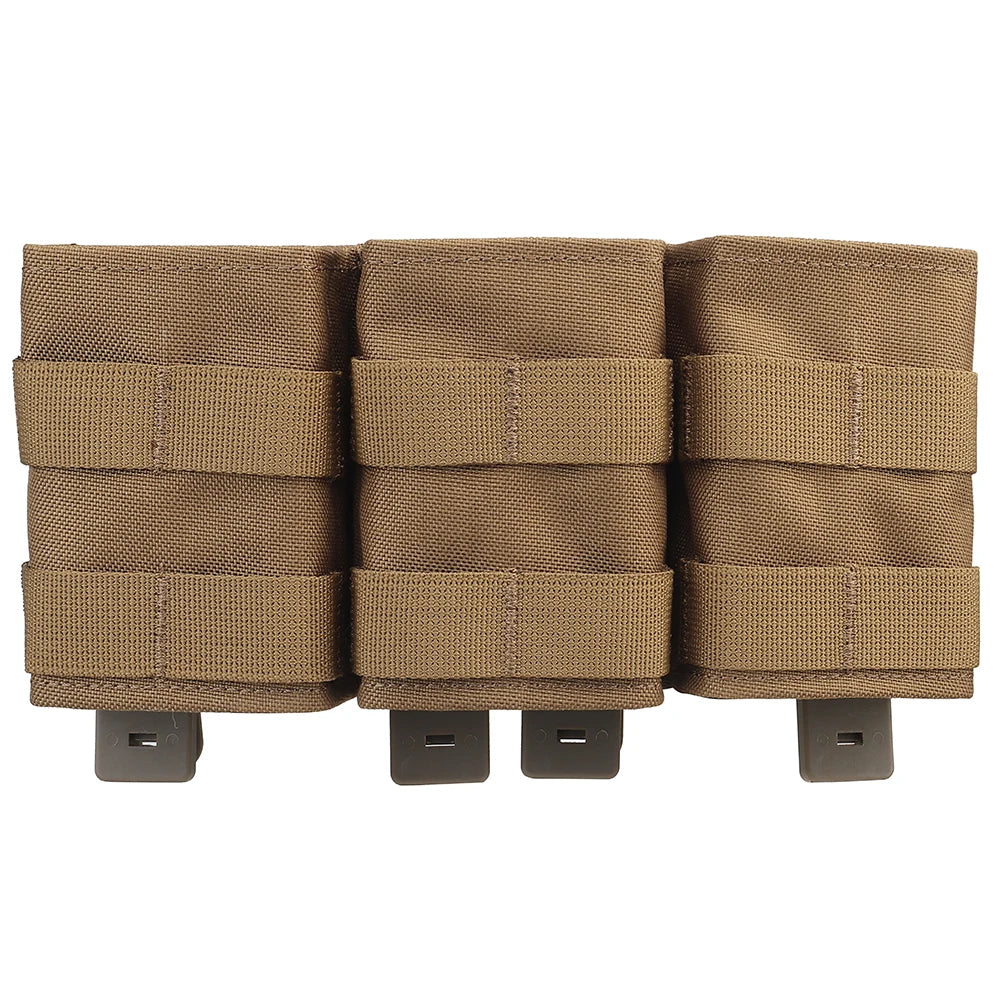 Tactical Molle 7.62 Triple Magazine Pouch Medium Open Top KYWI Kydex Wedge Insert Mag Pouch Holder Hunting Accessories