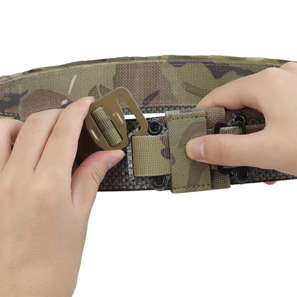 Modular Lightweight Dual Layer Belt Multi Purpose Organizer for Outdoor Airsoft Gear Adjustable Attachment System