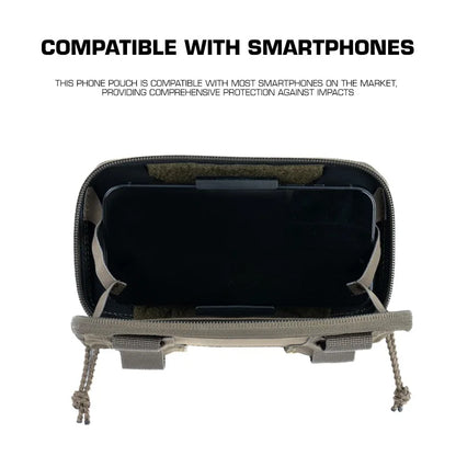 Tactical Phone Pouch MOLLE Universal Smartphone Holder  Navigation Board Holder Airgun Vest Equipment Hunting Vest Accessories