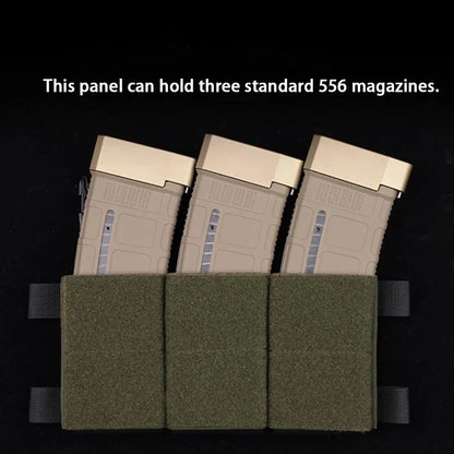Tactical Triple 556/762 Magazine Pouch Dual Placard SR AR SCAR G3 AK M4 Mag Bag LV119 HSP Vest Plate Carrier Airsoft Accessories