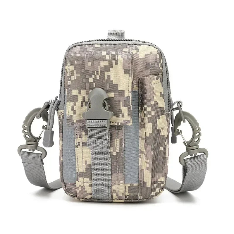 1Pcs Men's Belt Bag Outdoor Waist Bag Bag Waterproof Camo Sports Hunting Accessories Molle Nylon Cell Phone Storage Waist Pack