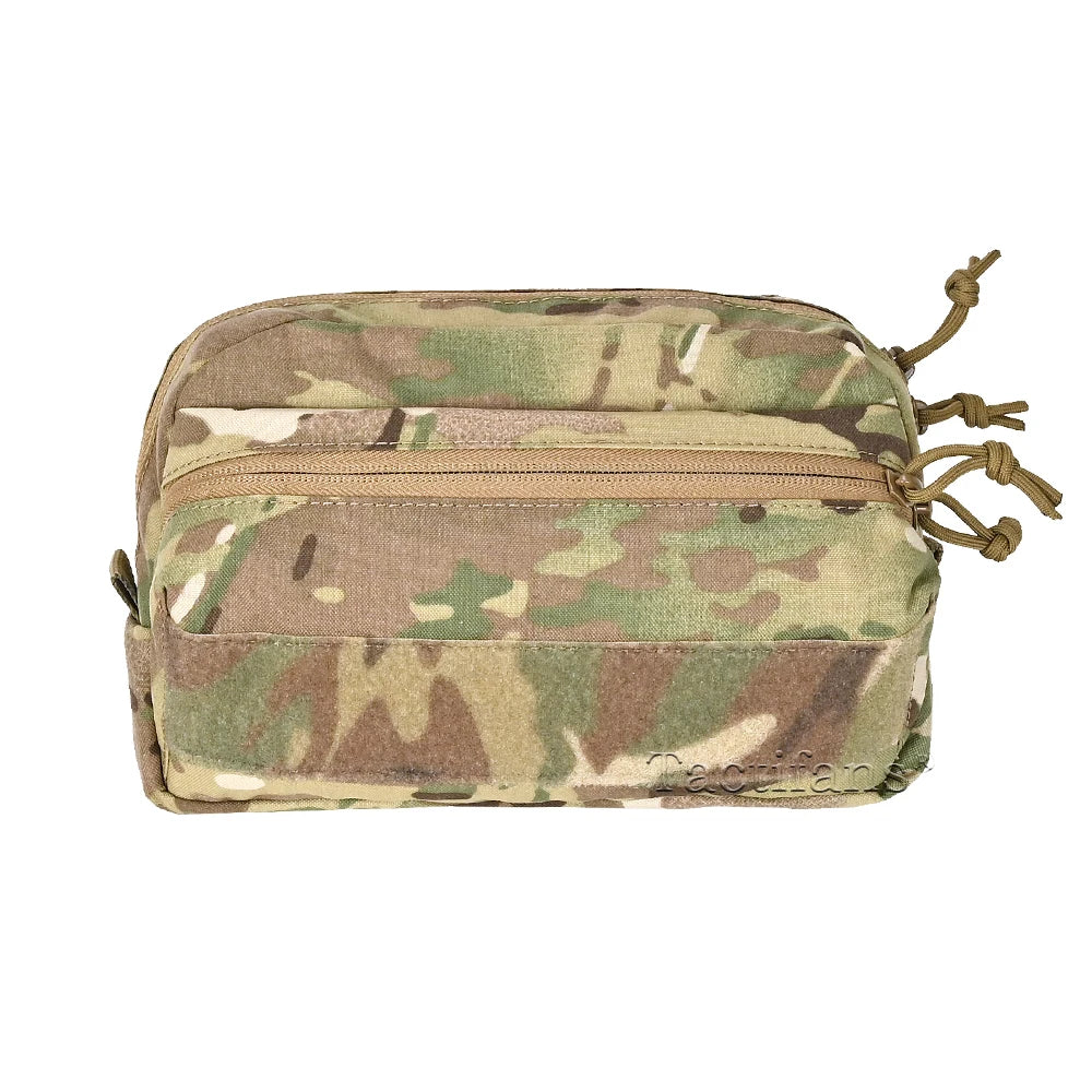 SS Style CCS GP Tactical Pouch MOLLE Mounting System Double Zipper Utility Storage Bag For MKV Chassis Placard Hunting Vest