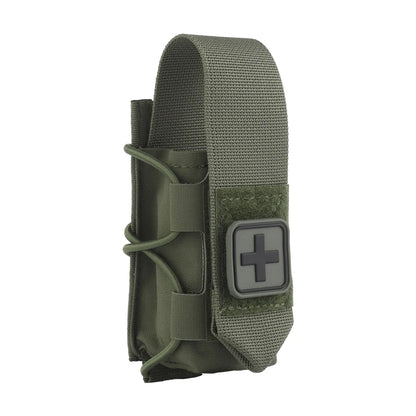 OPHIDIANTAC Tactical Tourniquet Pouch Universal Molle Medical Tool Carrier Vertical Flap Cover Bag for Hiking Hunting Outdoor