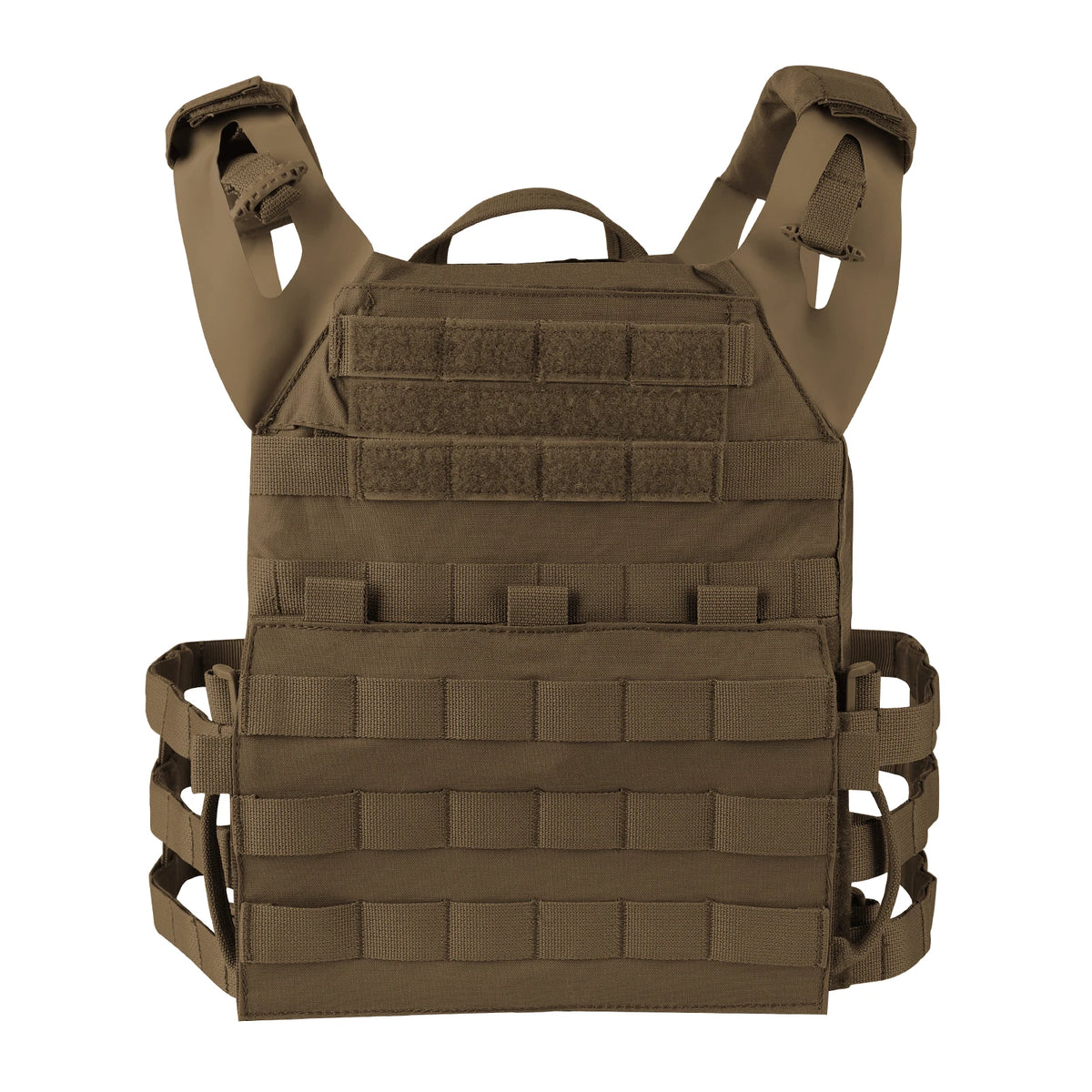 KRYDEX Tactical MOLLE Vest 500D Nylon JPC 2 Jumper Plate Carrier with Front Flap Panel Hunting Paintball Plate Carrier