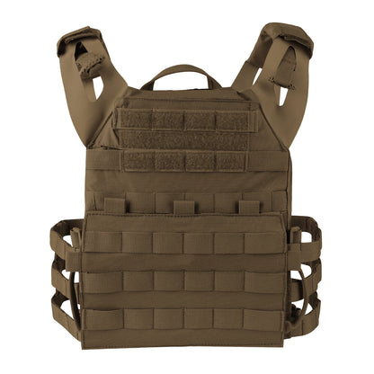 KRYDEX Tactical MOLLE Vest 500D Nylon JPC 2 Jumper Plate Carrier with Front Flap Panel Hunting Paintball Plate Carrier
